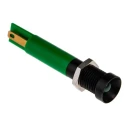 RS PRO Green Panel Mount Indicator 24V DC 20mA Solder Tab Termination Recessed 211-364
