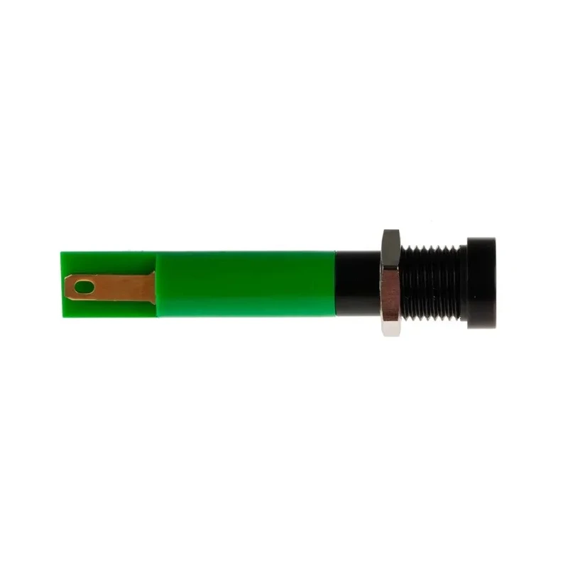 RS PRO Green Panel Mount Indicator 24V DC 20mA Solder Tab Termination Recessed 211-364
