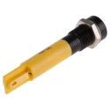 RS PRO Yellow Panel Mount Indicator 24V DC 20mA Solder Tab Termination Recessed Bezel 211-370