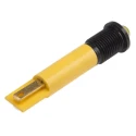 RS PRO Yellow Panel Mount Indicator LED 12V DC 20mA Solder Tab Termination Prominent Bezel 211-409