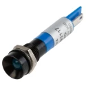 RS PRO Blue Panel Mount Indicator 24V DC 17mA Solder Tab Termination IP67 Recessed 211-421