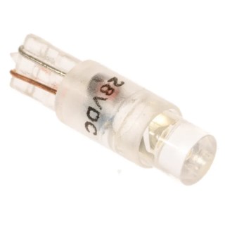 RS PRO White Indicator Lamp Single Chip 28V dc, Wedge Base, 5.75 mm Diameter 210-800