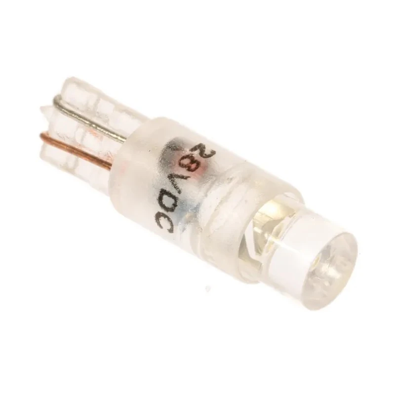 RS PRO White Indicator Lamp Single Chip 28V dc, Wedge Base, 5.75 mm Diameter 210-800