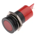RS PRO Red Panel Mount Indicator, 12V, 20mA, Flush Bezel, Solder Tab Termination 211-471