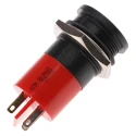 RS PRO Red Panel Mount Indicator, 12V, 20mA, Flush Bezel, Solder Tab Termination 211-471