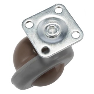 RS PRO Swivel Castor Wheel, 50 kg Load Capacity, 56 mm Diameter Polyurethane Wheel, Ball Bearing Hub, Metal Hub, 68 211-480