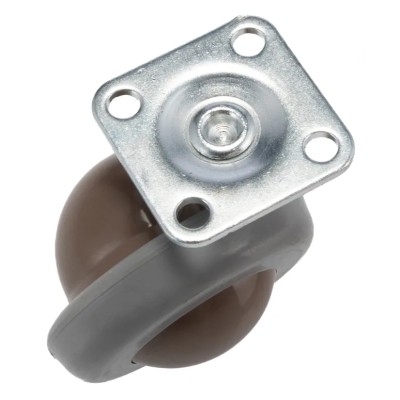 RS PRO Swivel Castor Wheel, 50 kg Load Capacity, 56 mm Diameter Polyurethane Wheel, Ball Bearing Hub, Metal Hub, 68 211-480
