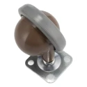 RS PRO Swivel Castor Wheel, 50 kg Load Capacity, 56 mm Diameter Polyurethane Wheel, Ball Bearing Hub, Metal Hub, 68 211-480