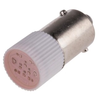 RS PRO Red Indicator Lamp Multichip 12V DC BA9 Base 10mm Diameter 210-888
