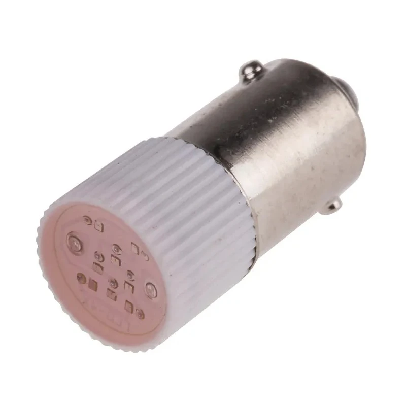 RS PRO Red Indicator Lamp Multichip 12V DC BA9 Base 10mm Diameter 210-888