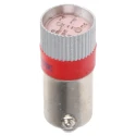 RS PRO Red Indicator Lamp Multichip 24V dc BA9 Base 10 mm Diameter 210-901