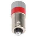 RS PRO Red Indicator Lamp Multichip 24V dc BA9 Base 10 mm Diameter 210-901