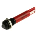 RS PRO Red Panel Mount Indicator 24 V ac/dc, 20mA, Solder Tab Termination, IP67, Prominent Bezel 211-544