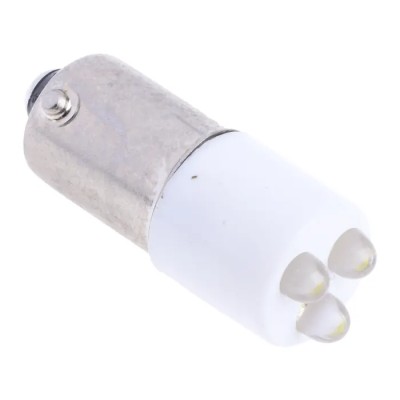 RS PRO White Panel Mount Indicator, 24 V AC, 24V DC, 25 mm Length 211-695