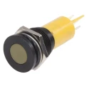RS PRO Yellow Panel Mount Indicator 12V 20mA Solder Tab Termination Flush 211-746