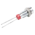 RS PRO Red Panel Mount Indicator, 2V DC, 20mA, Lead Termination, Recessed Bezel, Silver 211-780