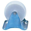 Flexello Fixed Castor with Nylon Wheel 250 kg Capacity, 100 mm Diameter, Zinc Plated Steel Frame 429NY