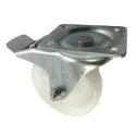 Flexello Braked Swivel Castor Heavy Duty Nylon Wheel 100 mm Diameter 250 kg Load Capacity 422NYSWB