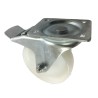 Flexello Braked Swivel Castor Heavy Duty Nylon Wheel 100 mm Diameter 250 kg Load Capacity 422NYSWB