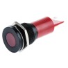 RS PRO Red Panel Mount Indicator, 12 V AC, 12 V DC, 20 mA, Solder Tab Termination, Flush Bezel 211-847