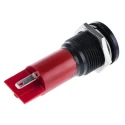 RS PRO Red Panel Mount Indicator, 12 V AC, 12 V DC, 20 mA, Solder Tab Termination, Flush Bezel 211-847