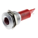 RS PRO Red Panel Mount Indicator, 230 V ac/115 V dc, 3mA Current, Silver Bezel, 67.5mm Length, Model 211-831