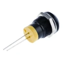 RS PRO Yellow Panel Mount Indicator 2V DC 20mA Prominent Bezel 12mm Mount Hole 211-853