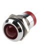 RS PRO Red Panel Mount Indicator, 2V dc, 20mA, Silver Prominent Bezel 12mm Mount Hole 211-954
