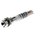 RS PRO White Panel Mount Indicator 20mA Solder Tab Termination IP67 Recessed Bezel Silver 41mm Length 212-036