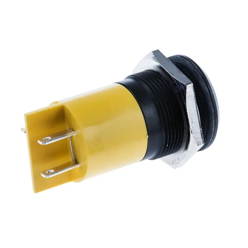 RS PRO Yellow Panel Mount Indicator 24V dc, 36V dc, 10mA, Prominent Bezel Style, 22mm Mount Hole 212-058