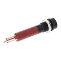 RS PRO Red Panel Mount Indicator, 24V DC, 17mA, Solder Tab Termination, IP67 Recessed Bezel 212-143