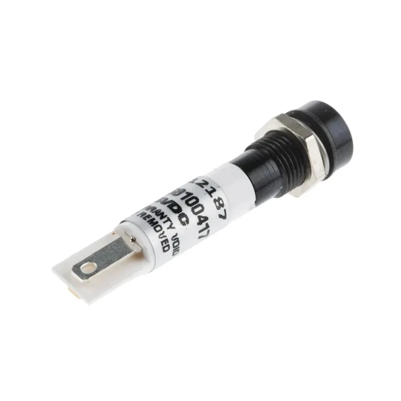 RS PRO White Panel Mount Indicator 24V DC 17mA Solder Tab Termination IP67 Recessed 212-187