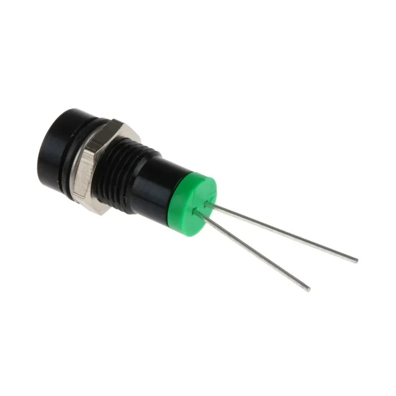 RS PRO Green Panel Mount Indicator 2V DC 20mA IP67 Recessed IP67