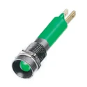 RS PRO Green Panel Mount Indicator 24V 17mA Solder Tab Termination IP67 Recessed 212-171