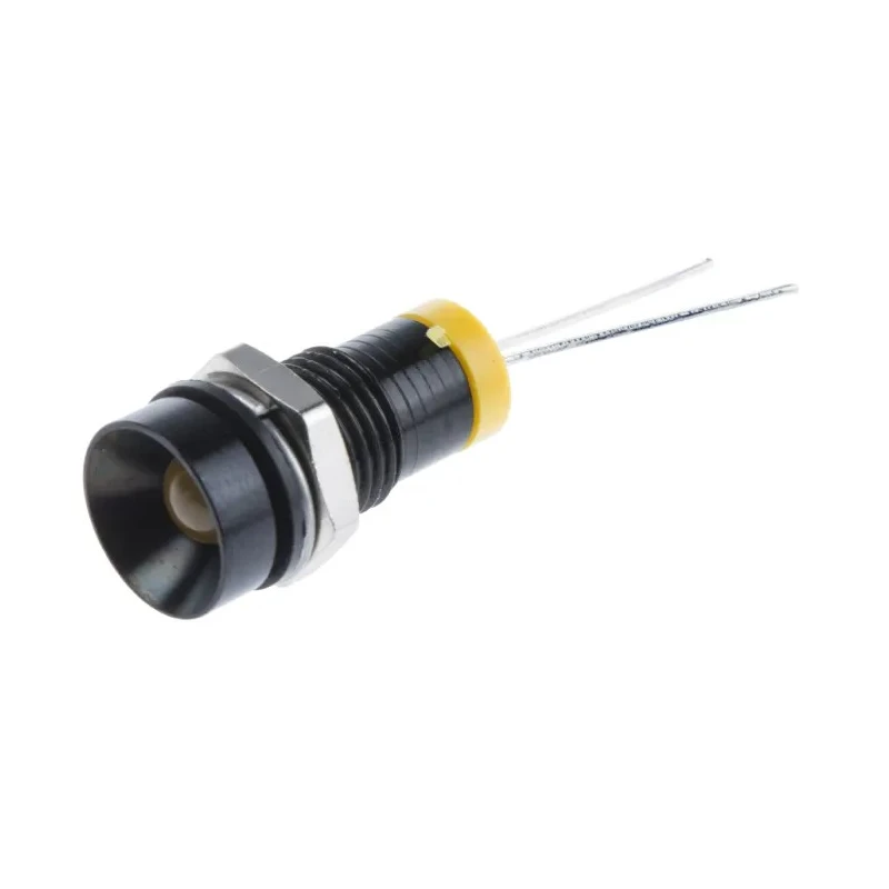 RS PRO Yellow Panel Mount Indicator, 2V dc, 20mA, IP67 Recessed Bezel Style IP67