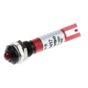 RS PRO Red Panel Mount Indicator 24V DC 17mA Solder Tab IP67 Prominent Bezel 212-193