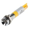 RS PRO Yellow Panel Mount Indicator 12V 20mA Solder Tab Termination IP67 Recessed 212-367