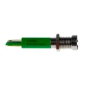 RS PRO Green LED Panel Mount Indicator 8 mm, Solder Tab Termination, IP67, 24V dc 212-288