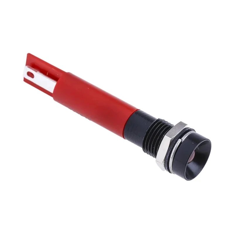 RS PRO Red Panel Mount Indicator 12V, 17mA, Solder Tab Termination, IP67, Recessed Bezel 212-547