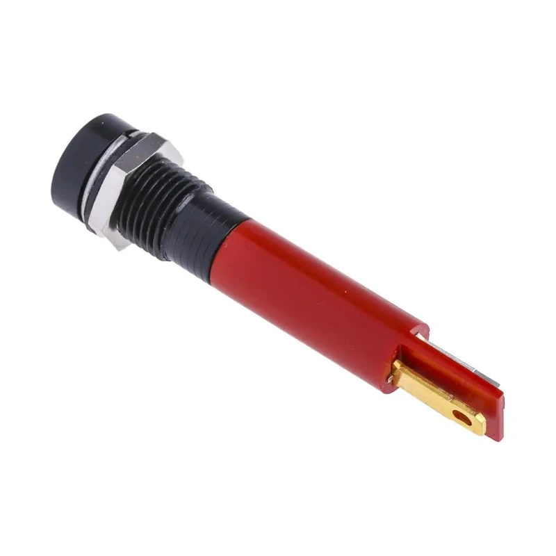 RS PRO Red Panel Mount Indicator 12V, 17mA, Solder Tab Termination, IP67, Recessed Bezel 212-547