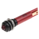 RS PRO Red Panel Mount Indicator 12V 17mA Solder Tab Termination IP67 Prominent Bezel 212-430