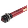 RS PRO Red Panel Mount Indicator 12V 17mA Solder Tab Termination IP67 Prominent Bezel 212-430