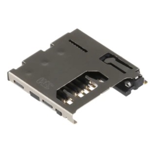 3M 2900 8 Way Right Angle Push-Push MicroSD Memory Card Connector, Solder 2908-05WB-MG
