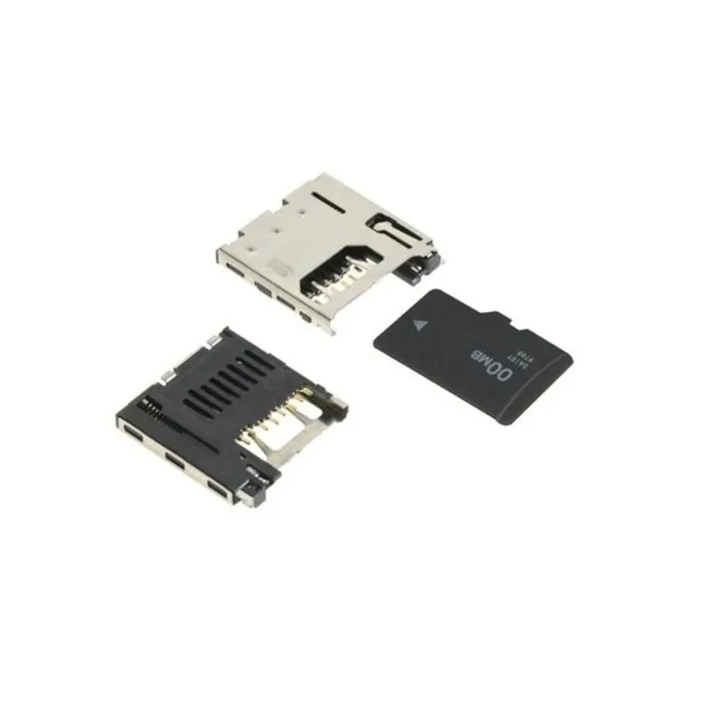 3M 2900 8 Way Right Angle Push-Push MicroSD Memory Card Connector, Solder 2908-05WB-MG