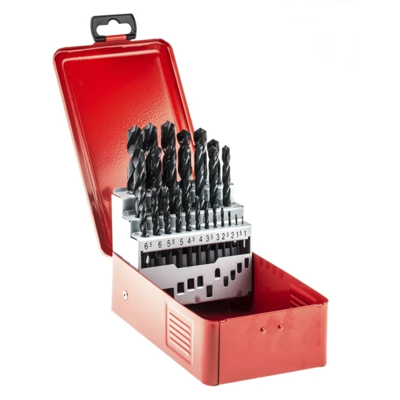 RS PRO 25-Piece High-Speed Steel Metal Drill Bit Set, Twist Type, 1 mm to 13 mm 212-941