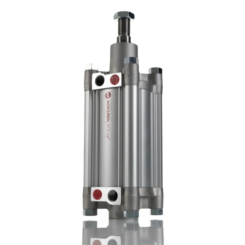 Norgren Pneumatic Piston Rod Cylinder 80mm Bore 100mm Stroke Aluminium Body Double Acting PRA/802080/M/100