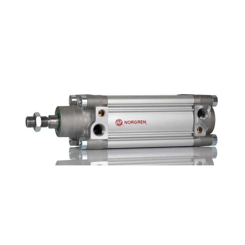 Norgren Pneumatic Piston Rod Cylinder 63mm Bore, 160mm Stroke, Aluminium Body, Double Acting, PRA/802063/M/160