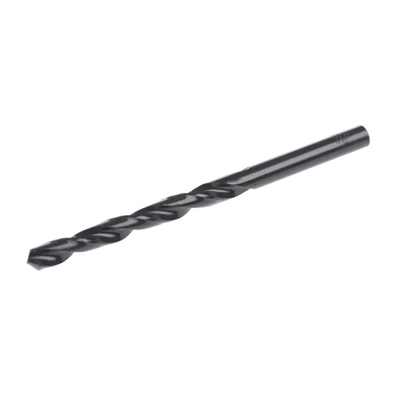 RS PRO HSS High-Speed Steel Twist Drill Bit 6.8 mm Diameter 110 mm Overall Length Black Finish 10 Pcs 213-152