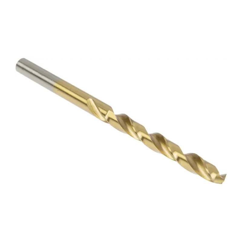 RS PRO High Speed Steel (HSS) Titanium Nitride Coated Jobber Drill Bit, 5 mm Size, 86 mm Overall Length, Cylindrical 213-203