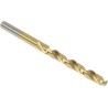 RS PRO High Speed Steel (HSS) Titanium Nitride Coated Jobber Drill Bit, 5 mm Size, 86 mm Overall Length, Cylindrical 213-203